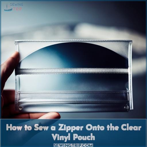 How to Sew a Zipper Onto the Clear Vinyl Pouch