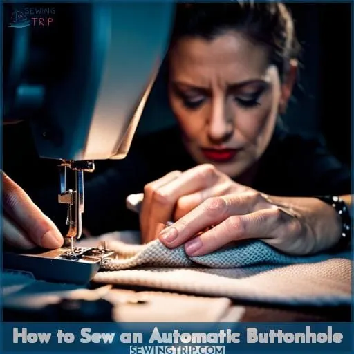 How to Sew an Automatic Buttonhole
