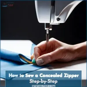 how to sew concealed zip