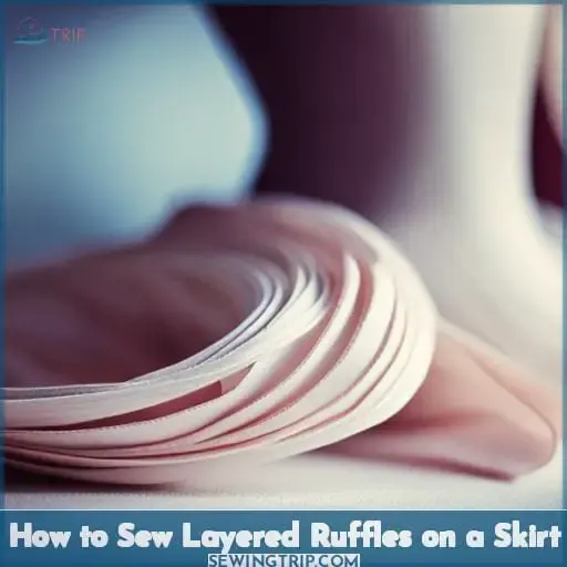 how to sew layered ruffles
