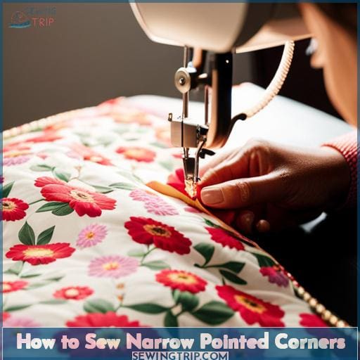 How to Sew Narrow Pointed Corners