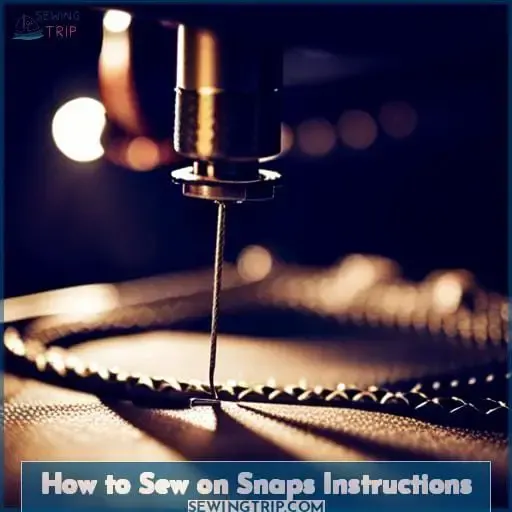 How to Sew on Snaps Instructions
