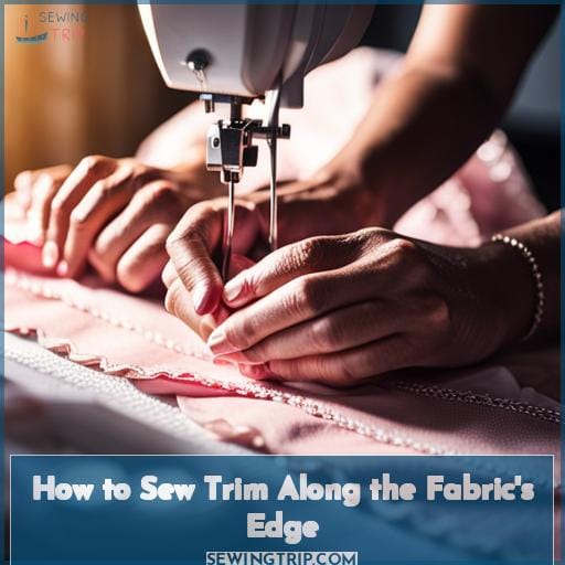 How to Sew Trim Along the Fabric