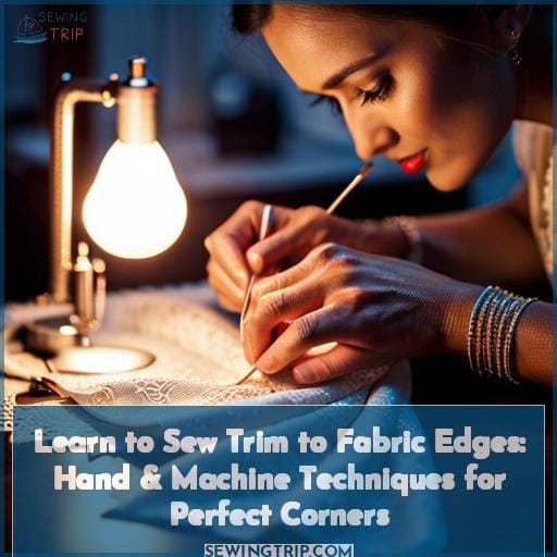 Learn To Sew Trim To Fabric Edges Hand & Machine Techniques For