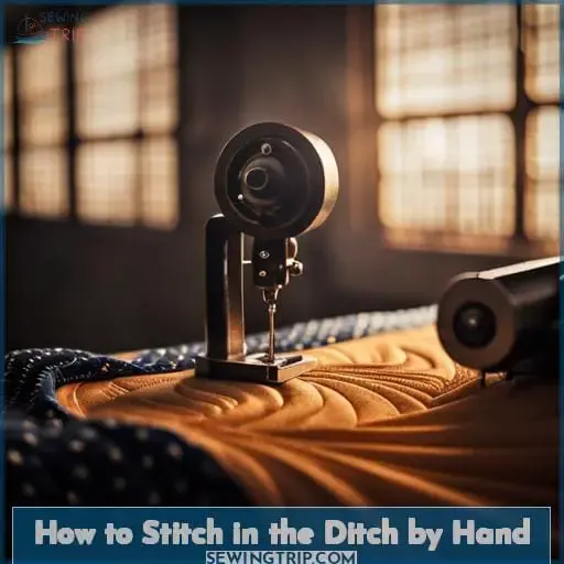 How to Stitch in the Ditch by Hand