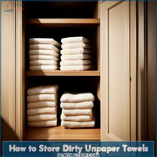 How to Store Dirty Unpaper Towels