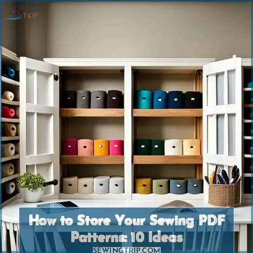 how to store pdf sewing patterns