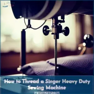 how to thread singer heavy duty sewing machine