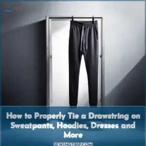 how to tie a drawstring on sweatpants