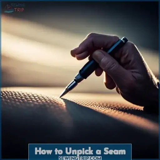 How to Unpick a Seam
