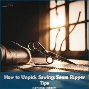 how to unpick sewing