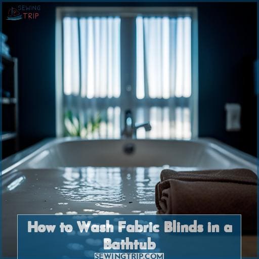 How to Wash Fabric Blinds in a Bathtub