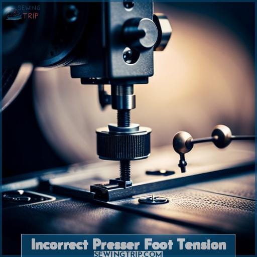 Incorrect Presser Foot Tension Incorrect Presser Foot Tension