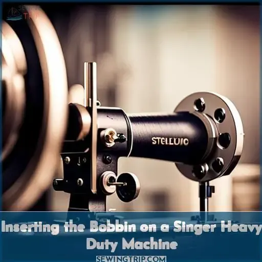 Inserting the Bobbin on a Singer Heavy Duty Machine