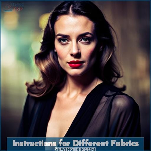 Instructions for Different Fabrics