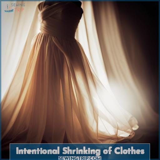 Intentional Shrinking of Clothes