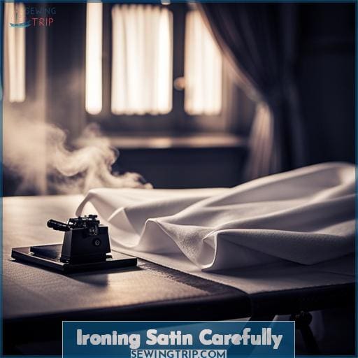 Ironing Satin Carefully