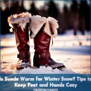 is suede warm and snow proof