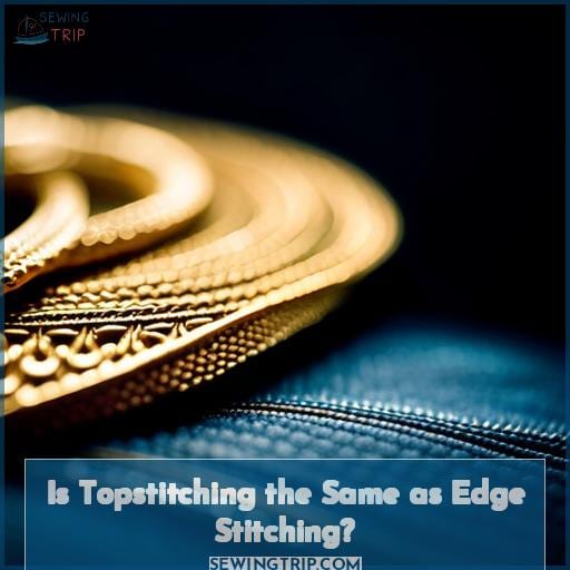 Is Topstitching the Same as Edge Stitching
