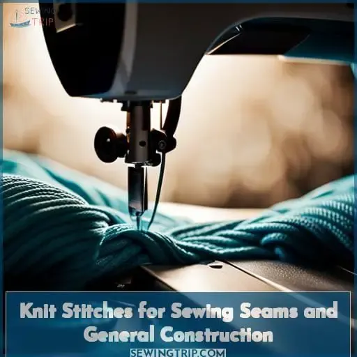 Knit Stitches for Sewing Seams and General Construction