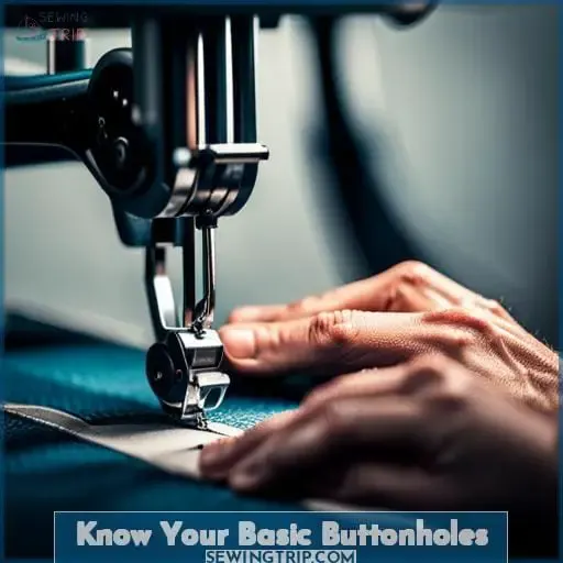 Know Your Basic Buttonholes