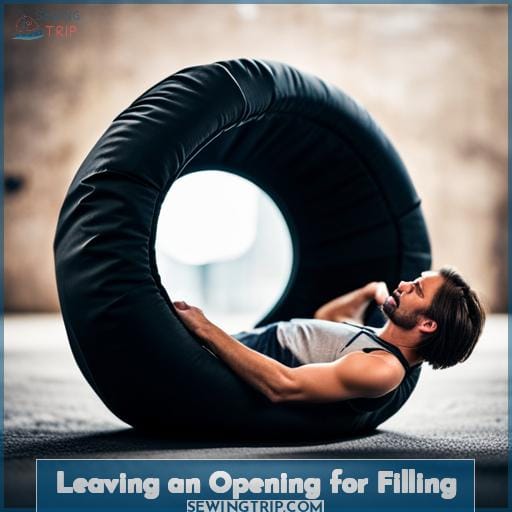 Leaving an Opening for Filling