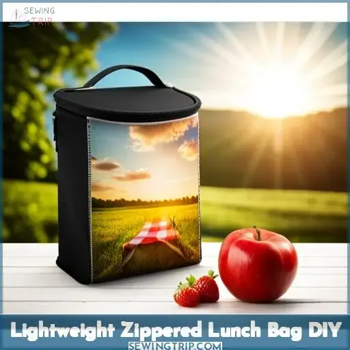 Lightweight Zippered Lunch Bag DIY
