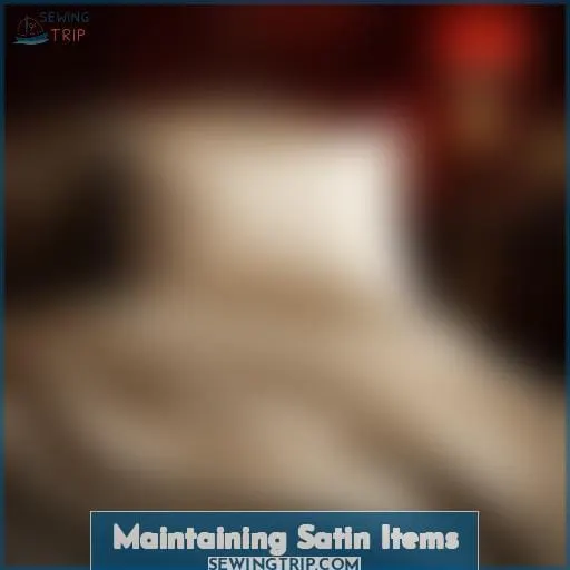 Maintaining Satin Items