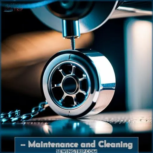 -- Maintenance and Cleaning