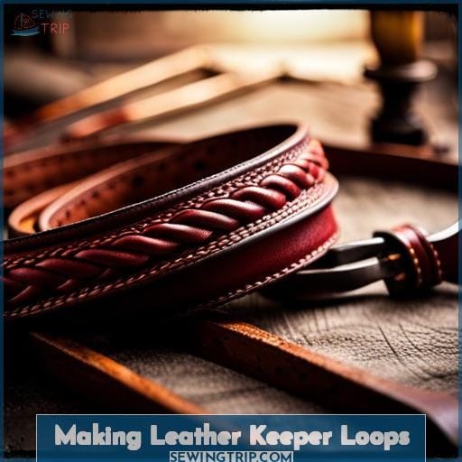 Making Leather Keeper Loops