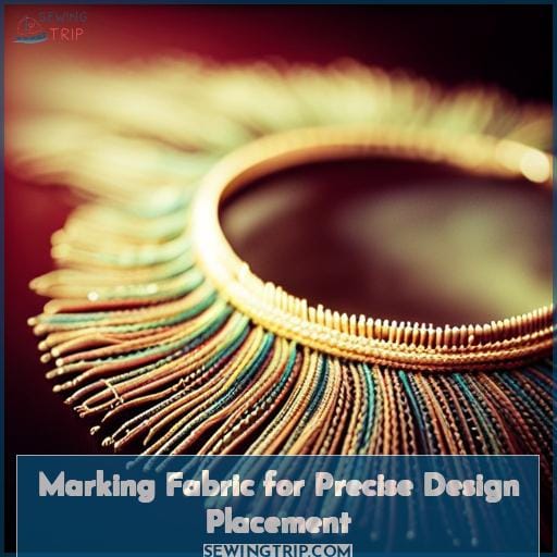 Marking Fabric for Precise Design Placement