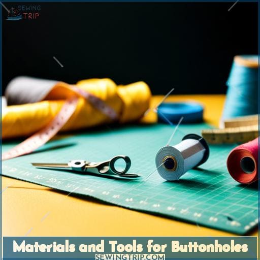 Materials and Tools for Buttonholes
