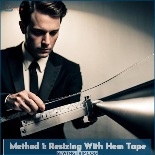 Method 1: Resizing With Hem Tape
