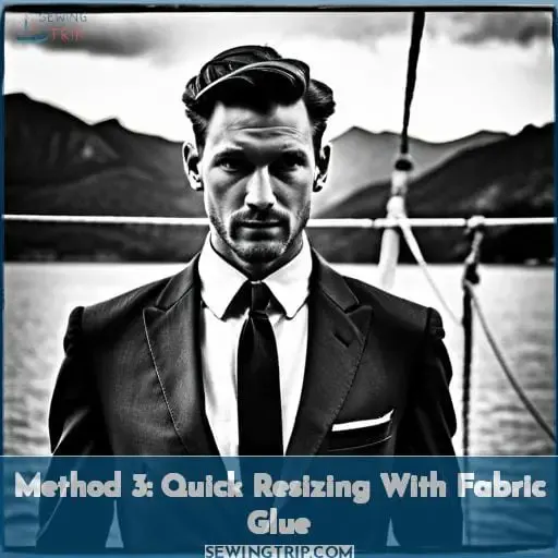 Method 3: Quick Resizing With Fabric Glue