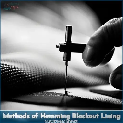 Methods of Hemming Blackout Lining