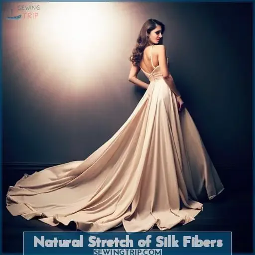 Natural Stretch of Silk Fibers