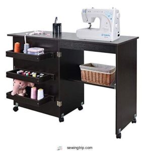 Best Sewing Cabinets for Home Sewing Station - Compact to Premium Options 1 NSdirect Sewing Table, Folding Sewing