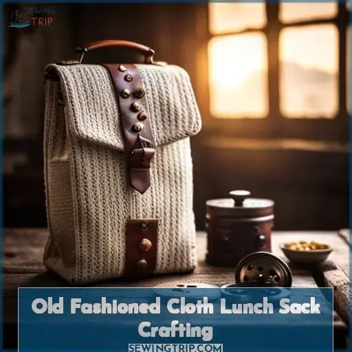Old Fashioned Cloth Lunch Sack Crafting