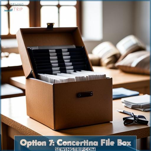 Option 7: Concertina File Box