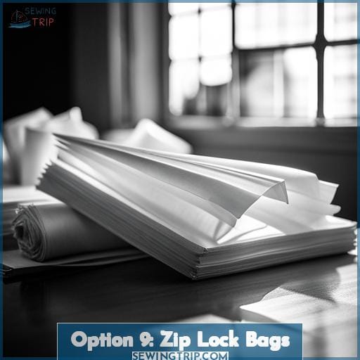 Option 9: Zip Lock Bags