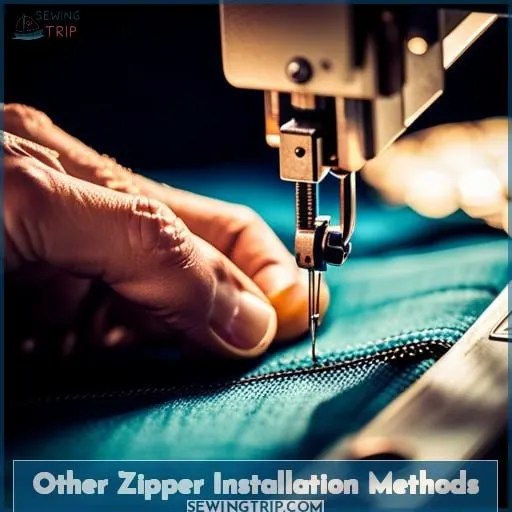 Other Zipper Installation Methods