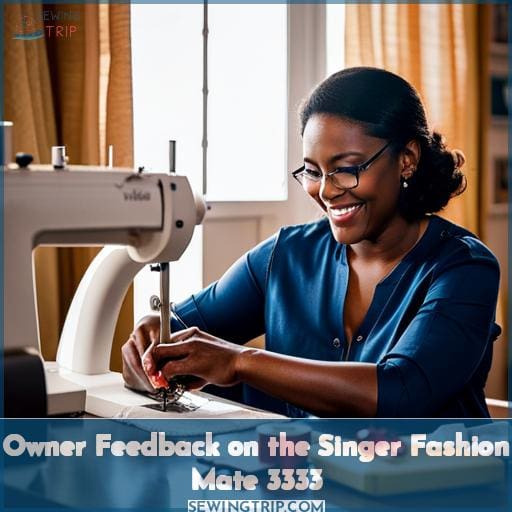 Owner Feedback on the Singer Fashion Mate 3333