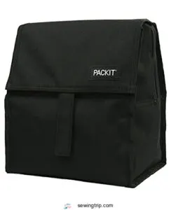 PackIt Freezable Lunch Bag, Black,