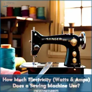 power consumption of sewing machine