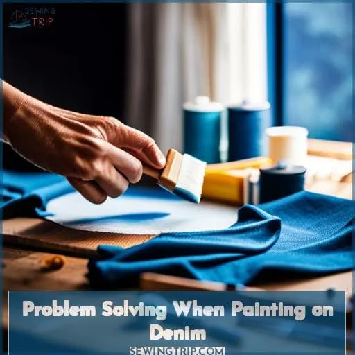 Problem Solving When Painting on Denim