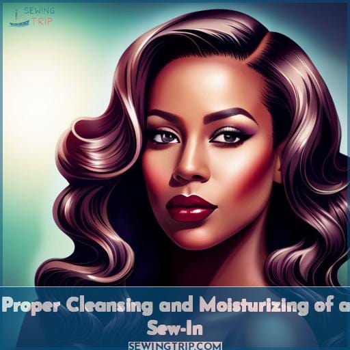 Proper Cleansing and Moisturizing of a Sew-In