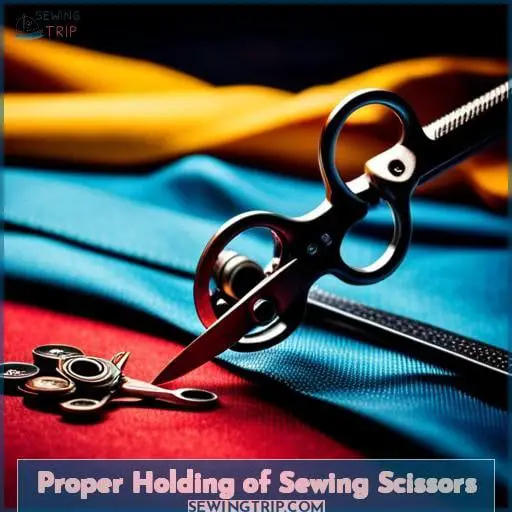 Proper Holding of Sewing Scissors
