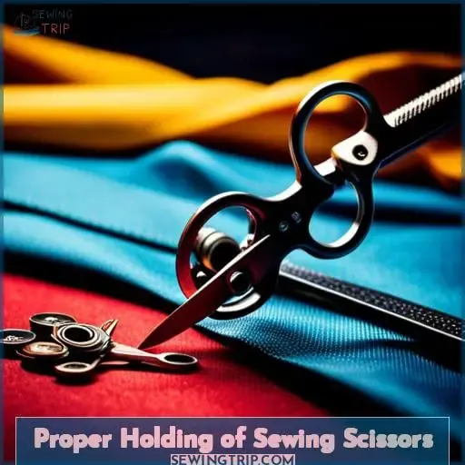 Proper Holding of Sewing Scissors