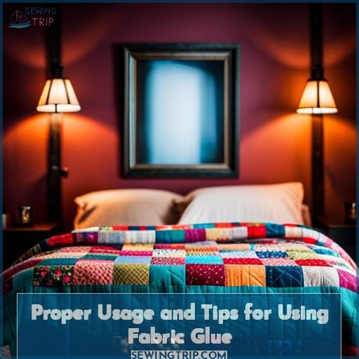 Proper Usage and Tips for Using Fabric Glue