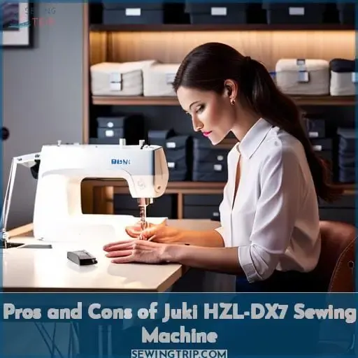 Pros and Cons of Juki HZL-DX7 Sewing Machine